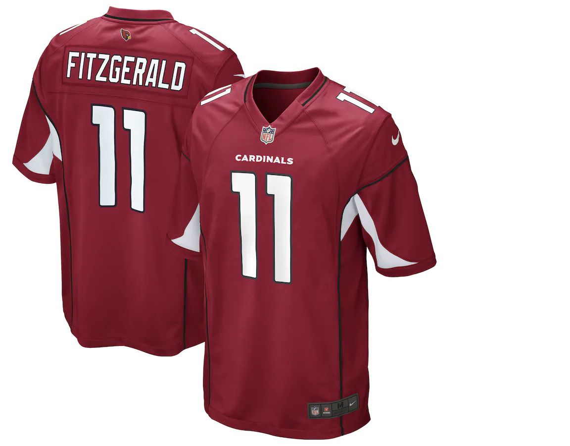 Men Arizona Cardinals #11 Larry Fitzgerald Nike Cardinal Game NFL Jersey